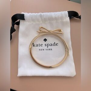 Kate Spade Sparkle Gold Bow Bangle